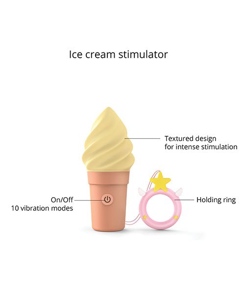 Love to Love Cand'ice Ice Cream Cone Stimulator - Vanilla Pop | Shop Lowest Prices at fonlove.shop