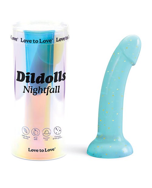 Love to Love Curved Suction Cup Dildolls Nightfall - Blue | Shop Lowest Prices at fonlove.shop