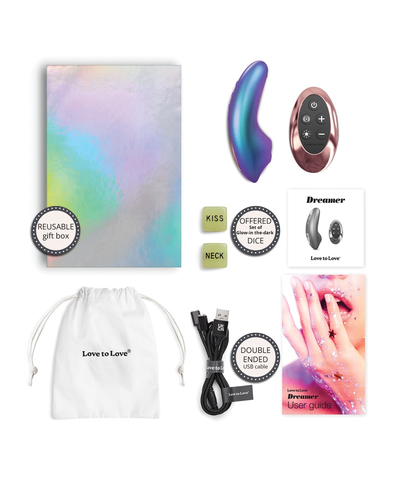 Love to Love Dreamer Mini Tongue Flicker - Iridescent Turquoise | Shop Lowest Prices at fonlove.shop