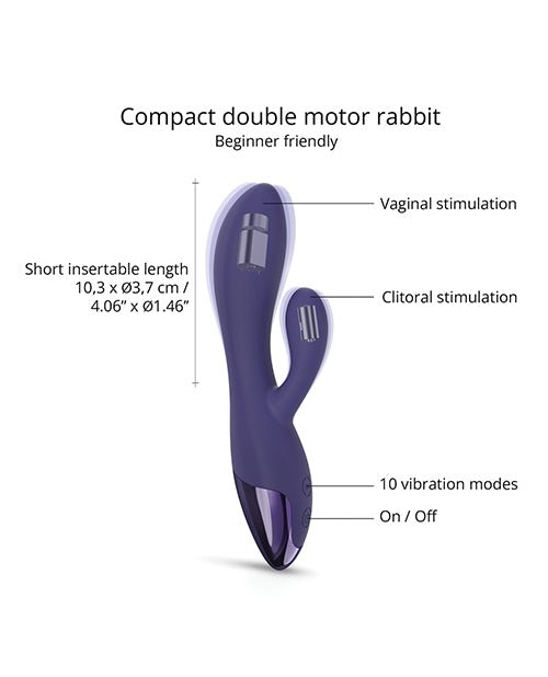 Love to Love Funky Bunny Small Rabbit - Midnight Indigo | Shop Lowest Prices at fonlove.shop