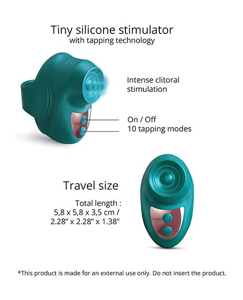 Love to Love Kisscool Tapping Finger Vibe - Teal Me | Shop Lowest Prices at fonlove.shop