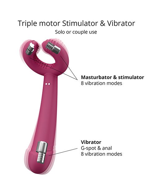 Love to Love Please Me Multi - Play Vibrator - Plum Star | Shop Lowest Prices at fonlove.shop