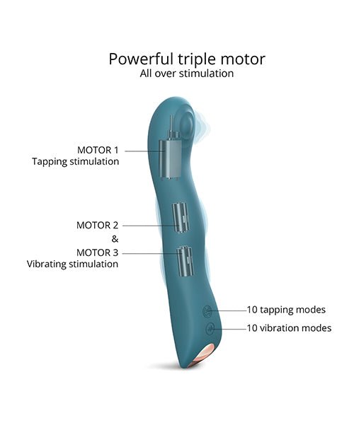 Love to Love Swap Tapping Vibrator - Teal Me | Shop Lowest Prices at fonlove.shop
