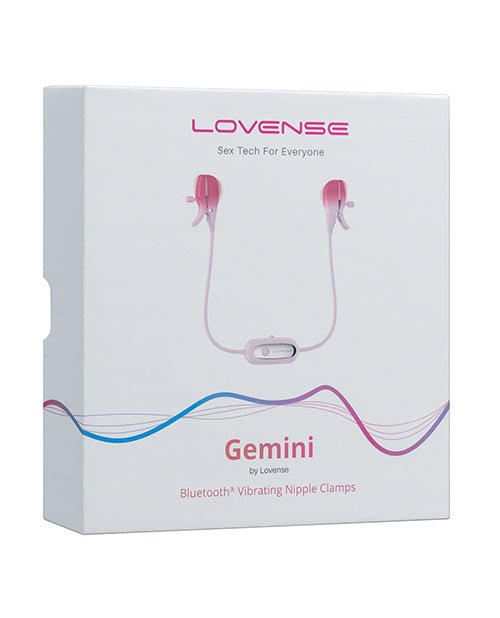 Lovense Gemini Vibrating Nipple Clamps - Pink | Shop Lowest Prices at fonlove.shop