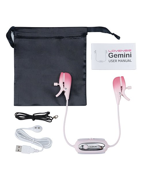 Lovense Gemini Vibrating Nipple Clamps - Pink | Shop Lowest Prices at fonlove.shop