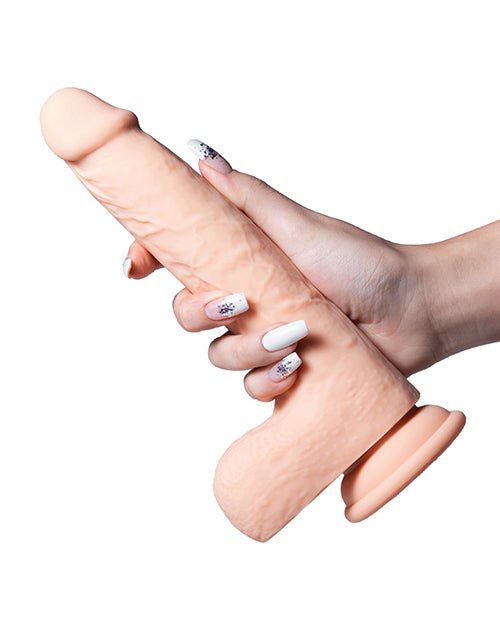 Luis App Controlled Realistic 8.5" Thrusting Dildo Vibrator - Ivory | Shop Lowest Prices at fonlove.shop