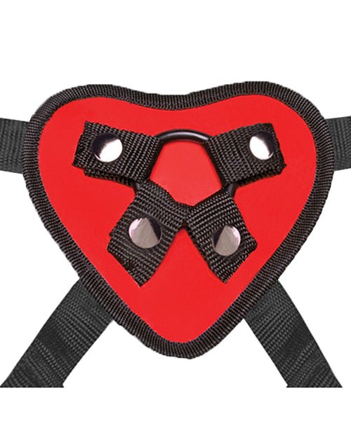 Lux Fetish 5" Dildo w/Red Heart Strap On Harness Set | Shop Lowest Prices at fonlove.shop
