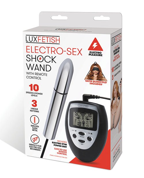 Lux Fetish Electro Sex Shock Wand w/Remote | Shop Lowest Prices at fonlove.shop