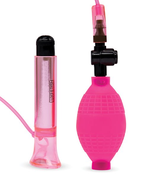 Lux Fetish Vibrating Clitoral Pump w/Quick Release - Pink | Shop Lowest Prices at fonlove.shop