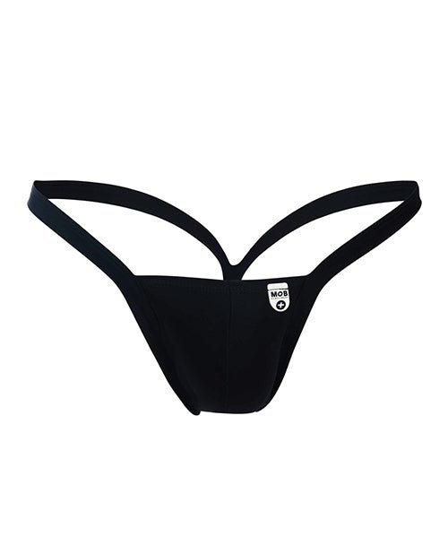 Male Basics Y Buns Thong Black MD | Shop Lowest Prices at fonlove.shop