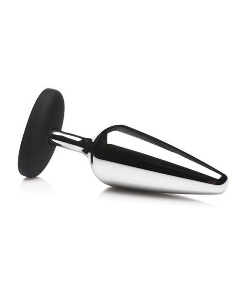 Master Series Butt Slut Metal & Silicone Butt Plug - Metal/Black | Shop Lowest Prices at fonlove.shop