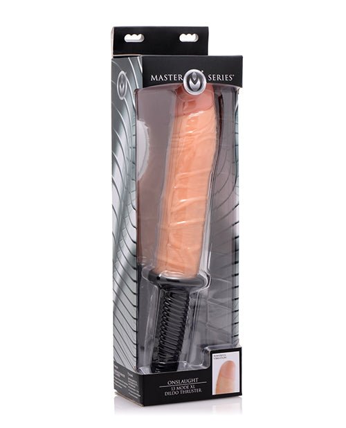 Master Series Onslaught 13 Mode XL Vibrating Dildo Thruster - Light | Shop Lowest Prices at fonlove.shop