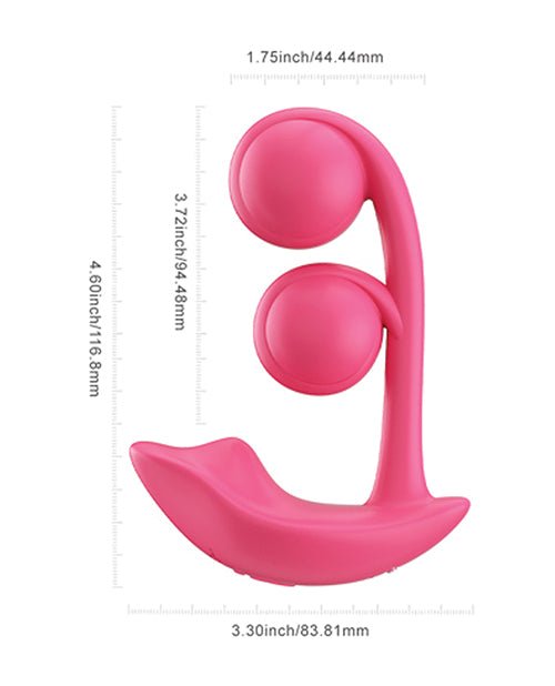 Melody Twin Balls Clit & G - Spot Vibrator - Pink | Shop Lowest Prices at fonlove.shop