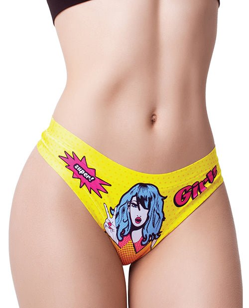 Mememe Comic Fans Printed Thong XL | Shop Lowest Prices at fonlove.shop