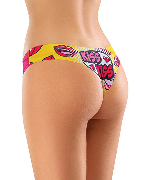 Mememe Intrigue Kissberry Printed Thong SM | Shop Lowest Prices at fonlove.shop