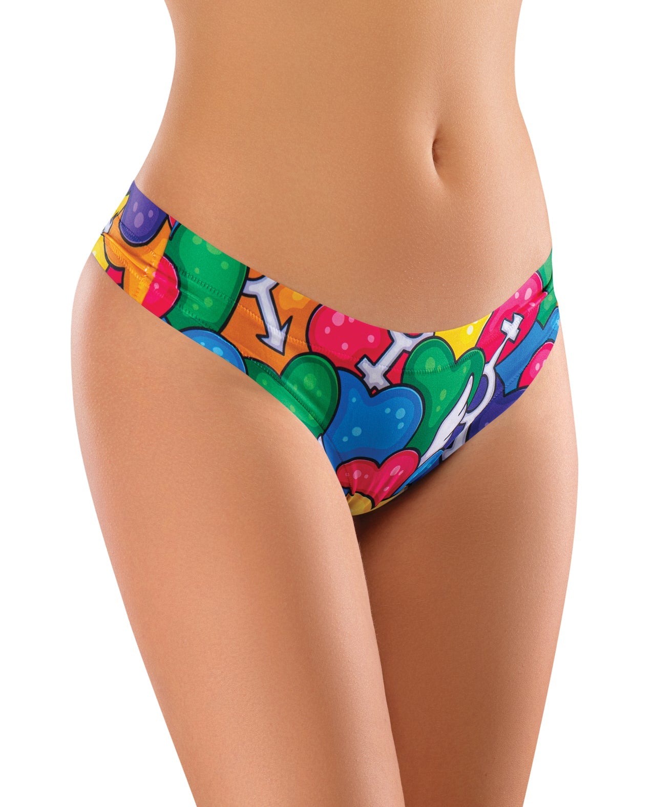 Mememe Pride Hearts Printed Thong SM | Shop Lowest Prices at fonlove.shop