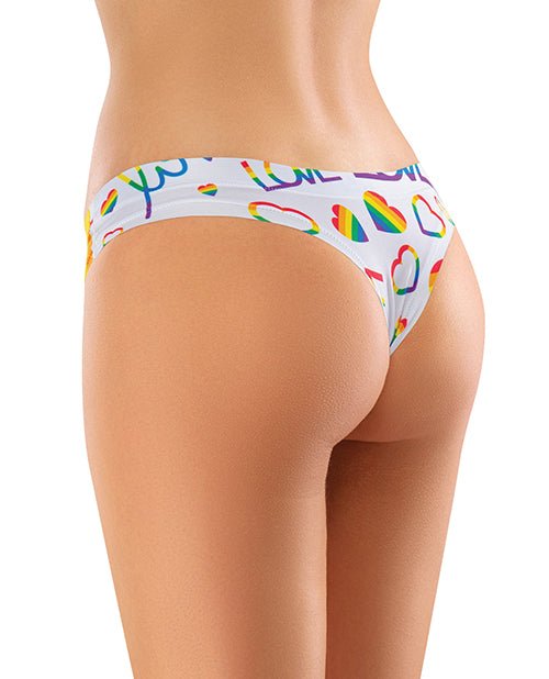 Mememe Pride Love Is Printed Thong XL | Shop Lowest Prices at fonlove.shop