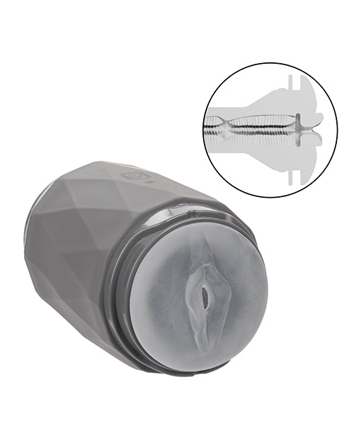 Milk Master Vibro Squeeze Pussy Stroker - Black | Shop Lowest Prices at fonlove.shop