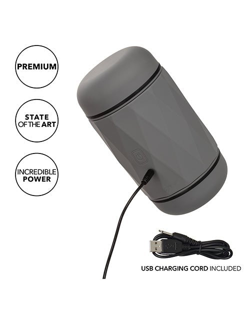 Milk Master Vibro Squeeze Pussy Stroker - Black | Shop Lowest Prices at fonlove.shop