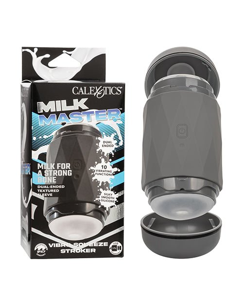 Milk Master Vibro Squeeze Stroker - Black | Shop Lowest Prices at fonlove.shop