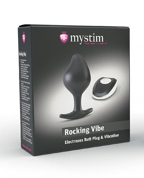 Mystim Rocking Force Silicone Buttplug Small - Black | Shop Lowest Prices at fonlove.shop