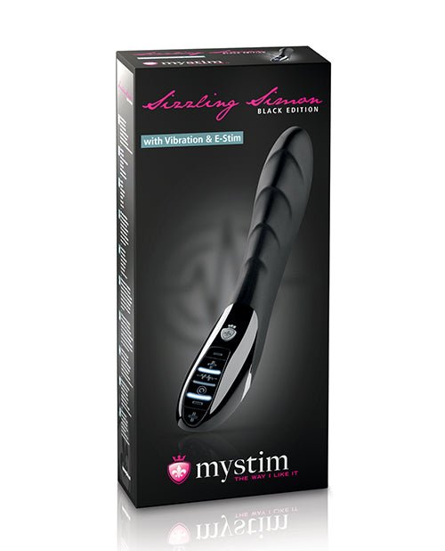 Mystim Sizzling Simon eStim Vibrator Black Edition - Black | Shop Lowest Prices at fonlove.shop