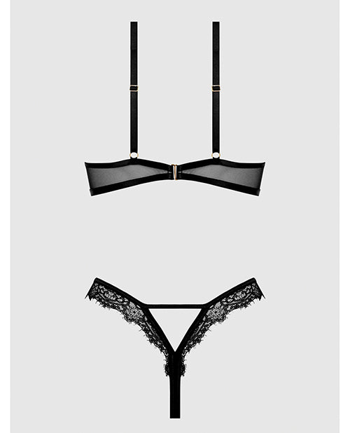 Nadia Lace & Mesh Cutout Teddy - Black SM | Shop Lowest Prices at fonlove.shop