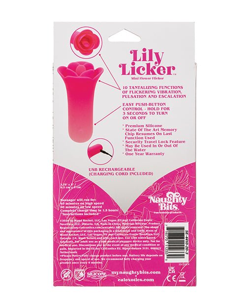 Naughty Bits Lily Licker Mini Flower Flicker - Pink | Shop Lowest Prices at fonlove.shop