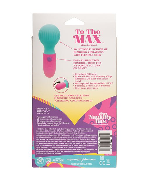 Naughty Bits to the Max Vibrating Wand - Multicolor | Shop Lowest Prices at fonlove.shop