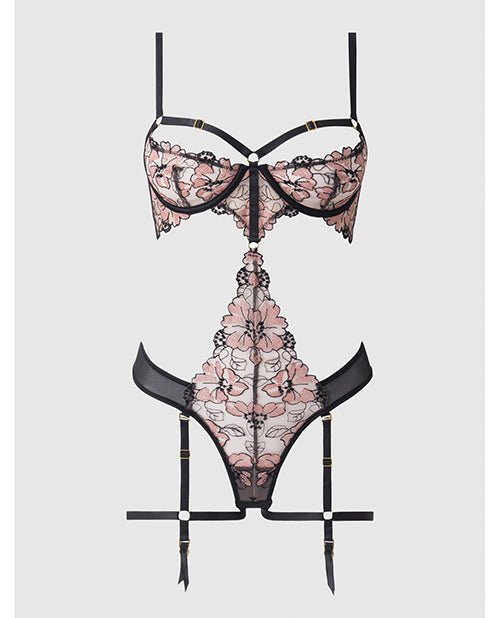 Nova Lace Teddy w/Garters - Black XL | Shop Lowest Prices at fonlove.shop