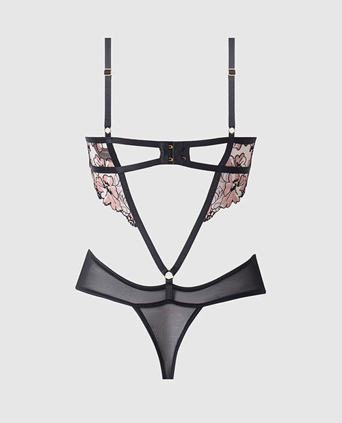 Nova Lace Teddy w/Garters - Black XL | Shop Lowest Prices at fonlove.shop