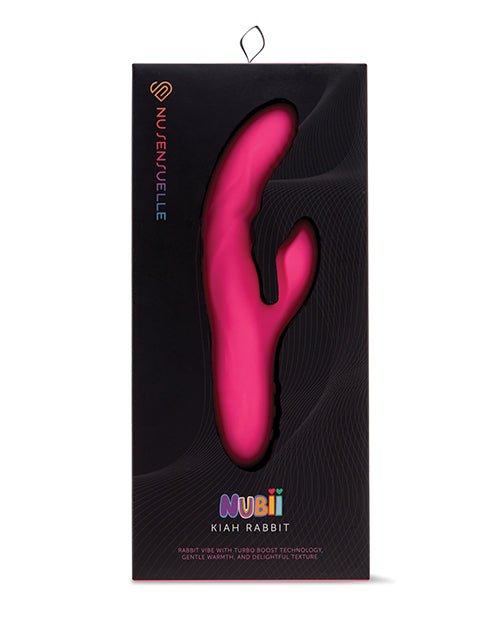 Nu Sensuelle Nubii Kiah Turbo Boost & Heating Dual Stim Rabbit | Shop Lowest Prices at fonlove.shop