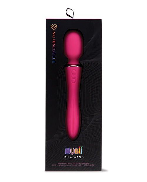 Nu Sensuelle Nubii Mika Turbo Boost & Heating Mini Wand - Pink | Shop Lowest Prices at fonlove.shop