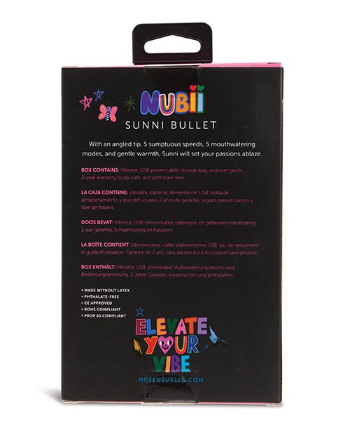 Nu Sensuelle Sunni Nubii Warming Bullet - Pink | Shop Lowest Prices at fonlove.shop