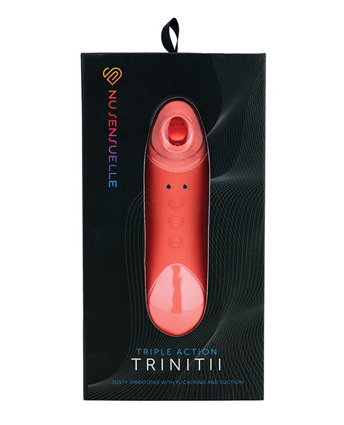 Nu Sensuelle Trinitii Tongue Vibe - Coral | Shop Lowest Prices at fonlove.shop
