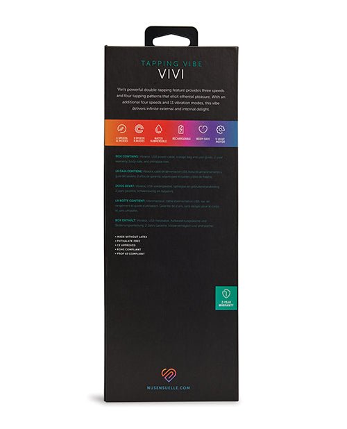Nu Sensuelle Vivi Double Tapping Vibe - Deep Purple | Shop Lowest Prices at fonlove.shop