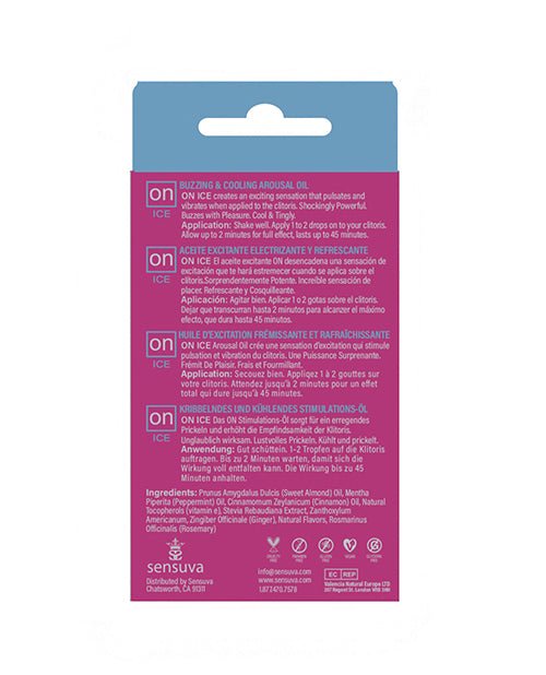 ON Ice Buzzing & Cooling Female Arousal Oil Medium Box - 5 ml Bottle | Shop Lowest Prices at fonlove.shop