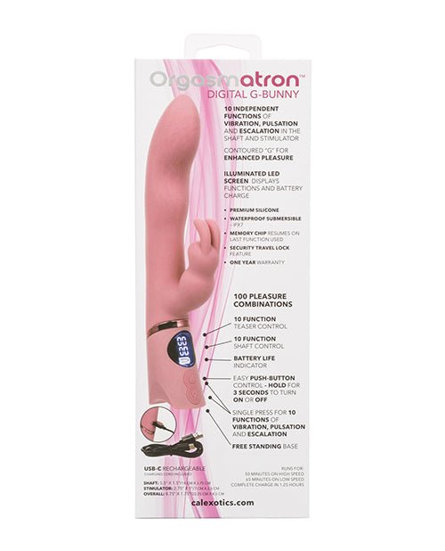 Orgasmatron Digital G - Bunny Vibrator - Pink | Shop Lowest Prices at fonlove.shop