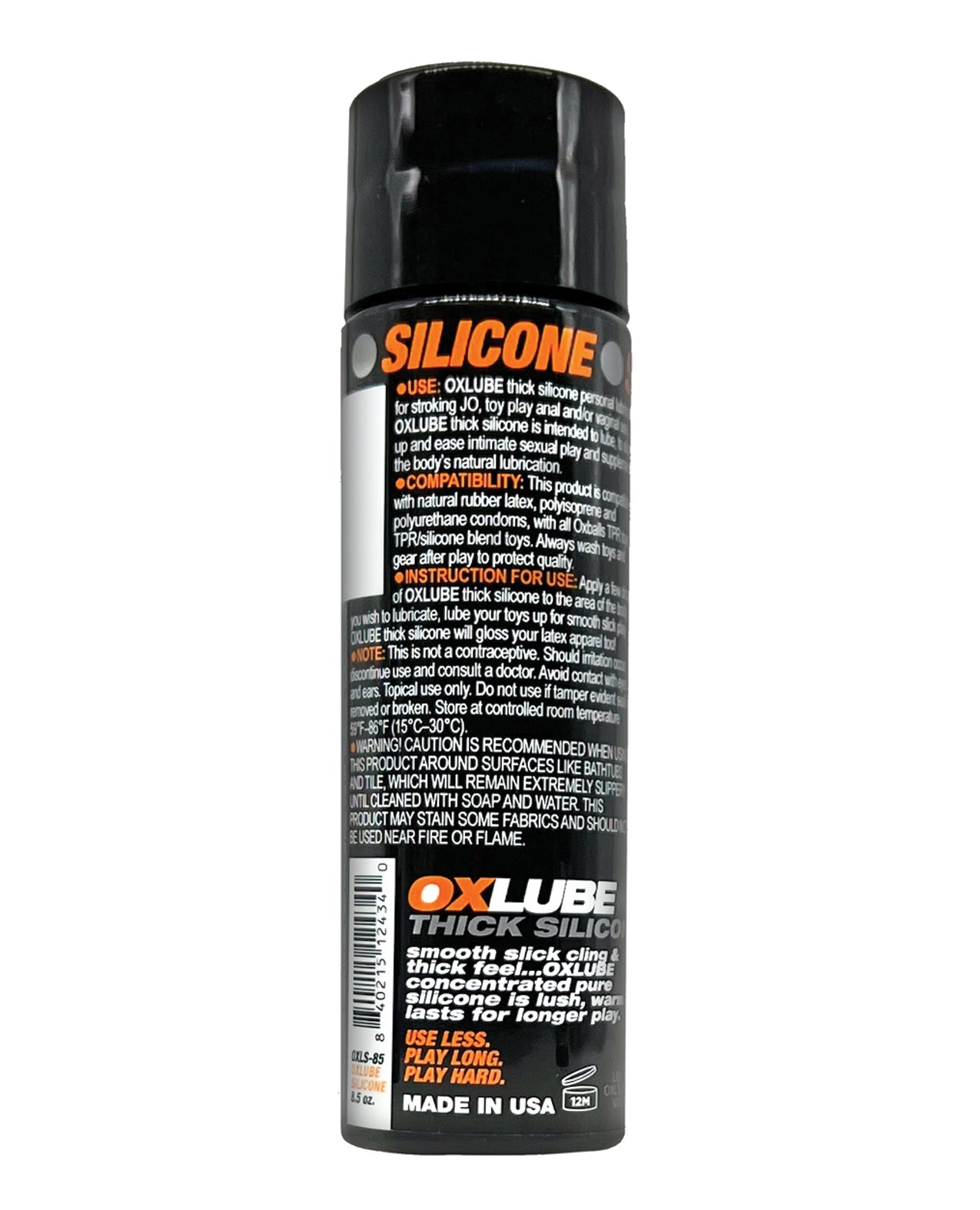 Ox Balls OXLube Thick Silicone - 8.5 oz | Shop Lowest Prices at fonlove.shop