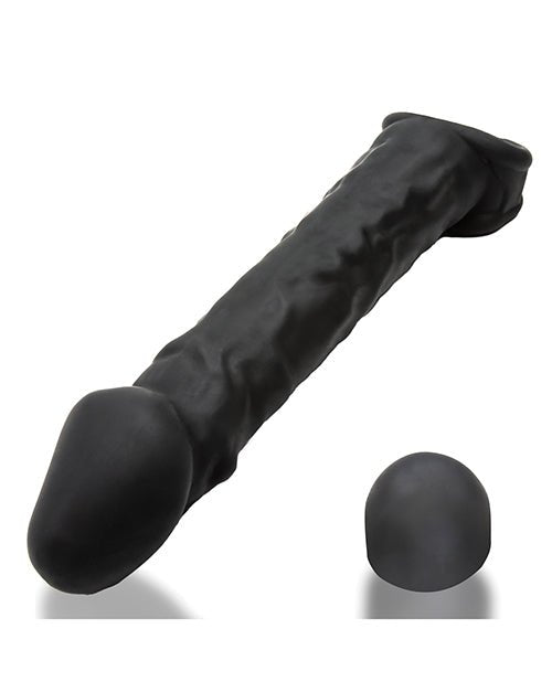 Oxballs Muscle Ripped Inner Ribbed Velvet - Smooth Cocksheath - Special Edition Black | Shop Lowest Prices at fonlove.shop