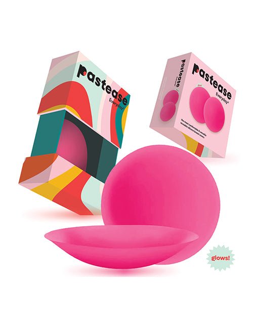 Pastease HALOS Silicone Nipple Covers w/Travel Box - Neon Pink D+ Cup 10 or More Uses | Shop Lowest Prices at fonlove.shop