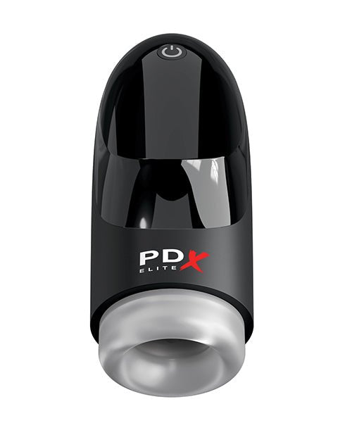 PDX Elite Hydrogasm Vibrating Stroker - Frosted/Black | Shop Lowest Prices at fonlove.shop
