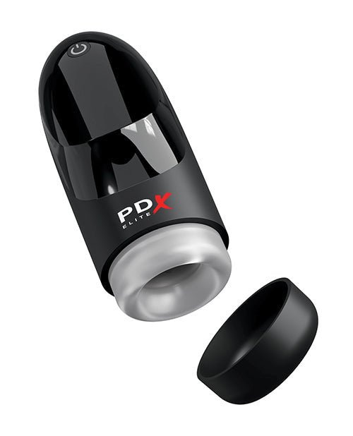 PDX Elite Hydrogasm Vibrating Stroker - Frosted/Black | Shop Lowest Prices at fonlove.shop