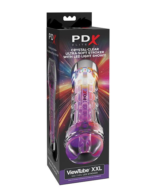 PDX Elite ViewTube XXL See - Thru EZ - Grip LED Stroker - Clear | Shop Lowest Prices at fonlove.shop