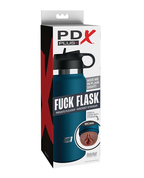 PDX Plus Fuck Flask Private Pleaser Stroker - Brown/Blue | Shop Lowest Prices at fonlove.shop