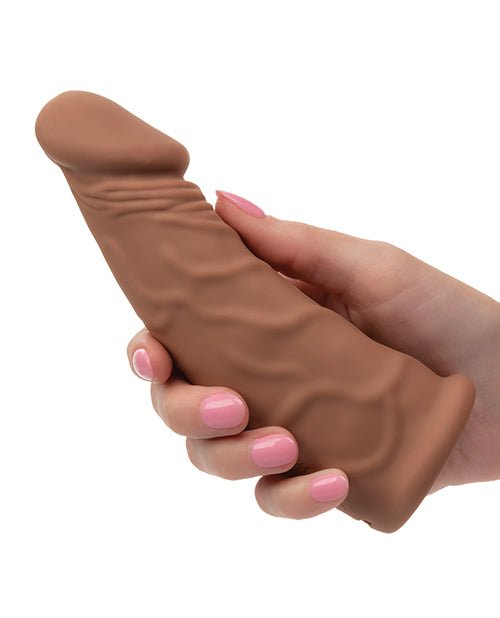 Performance Maxx 7" Vibrating Penis Extension - Brown | Shop Lowest Prices at fonlove.shop