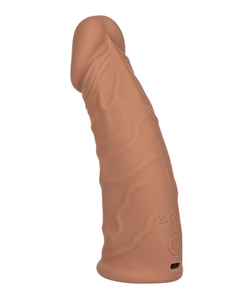 Performance Maxx 7" Vibrating Penis Extension - Brown | Shop Lowest Prices at fonlove.shop