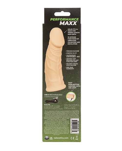 Performance Maxx 7" Vibrating Penis Extension - Ivory | Shop Lowest Prices at fonlove.shop