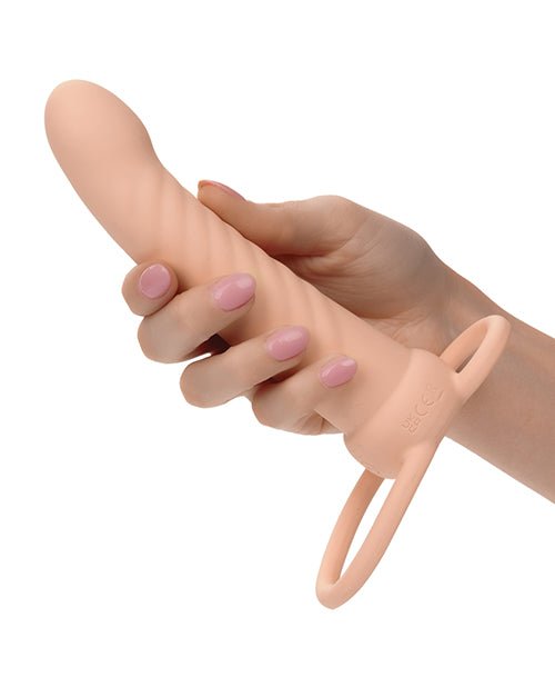 Performance Maxx Rechargeable Ribbed Dual Penetrator - Ivory | Shop Lowest Prices at fonlove.shop