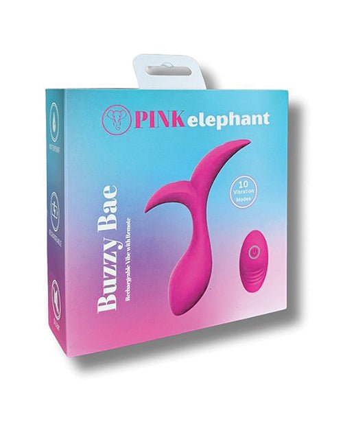 Pink Elephant Buzzy Bae Rechargeable Vibe w/Remote | Shop Lowest Prices at fonlove.shop